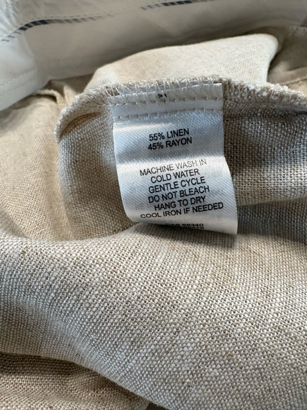 Rachel Zoe Natural Beige Linen Mini Skirt - Picture 7 of 10